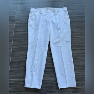 J. Crew Cafe Capri Cream Pants size 12